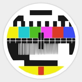 Funny Retro No Signal Retro TV Screen Sticker